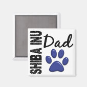 Shiba Inu Dad 2 Magneet (Voorkant / Achterkant)