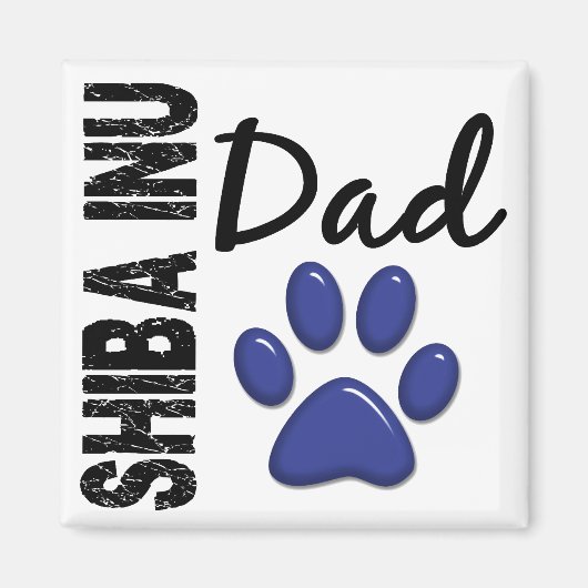 Shiba Inu Dad 2 Magneet (Voorkant)