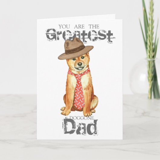 Shiba Inu Dad Kaart (Voorkant)