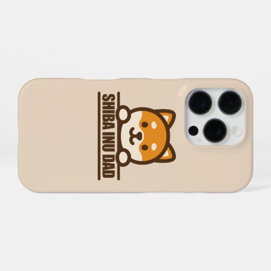 SHIBA INU DAD - Proud Shiba Inu Father Design iPhone Hoesje (Achterkant horizontaal)