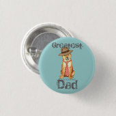 Shiba Inu Dad Ronde Button 3,2 Cm (Voorkant /achterkant)
