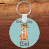 Shiba Inu Dad Sleutelhanger (Voorkant)