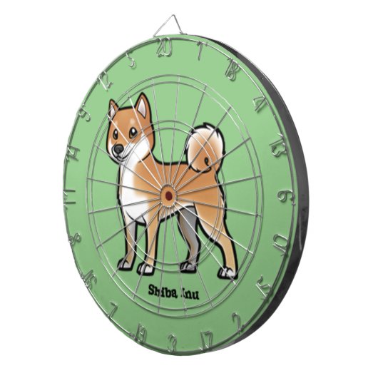 shiba inu dartbord (Voorkant Rechts)