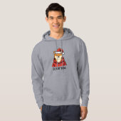 Shiba Inu Deckin’ Done Funny Christmas Hoodie (Voorkant volledig)