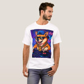Shiba Inu DJ Party T-shirt (Voorkant volledig)
