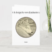 Shiba Inu Dog Art Kaarten Custom Shiba Inu Kaarten (Achterkant)