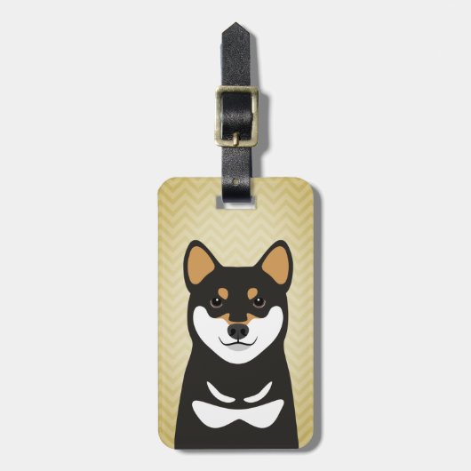 Shiba Inu Dog Bagagelabel (Voorkant verticaal)