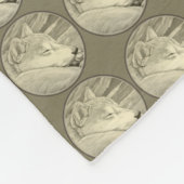 Shiba Inu Dog Blanket Dog Art Fleece Blankets Deken (Hoek)