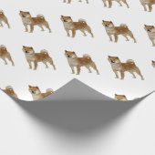 Shiba Inu Dog Cadeaupapier (Hoek)