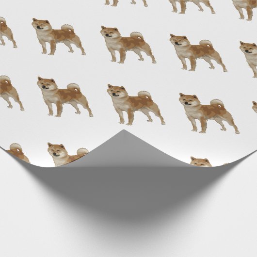 Shiba Inu Dog Cadeaupapier (Hoek)
