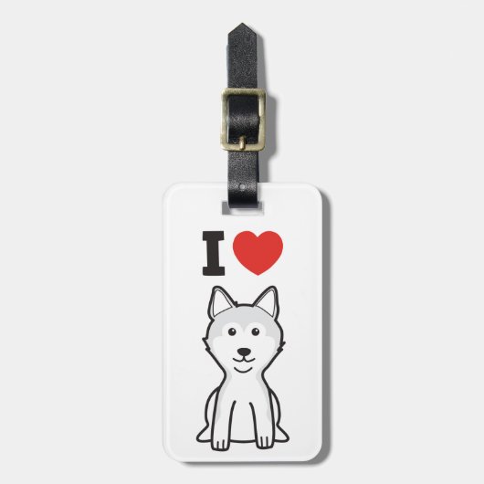 Shiba Inu Dog Cartoon Bagagelabel (Voorkant verticaal)