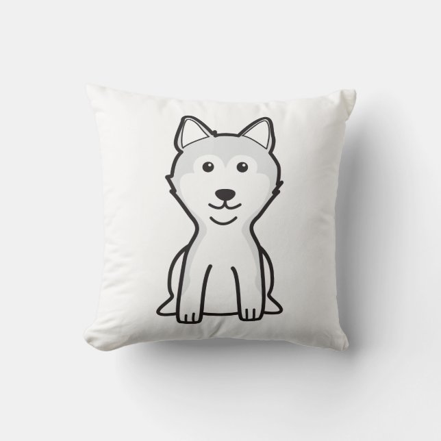 Shiba Inu Dog Cartoon Kussen (Voorkant)