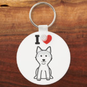 Shiba Inu Dog Cartoon Sleutelhanger (Voorkant)