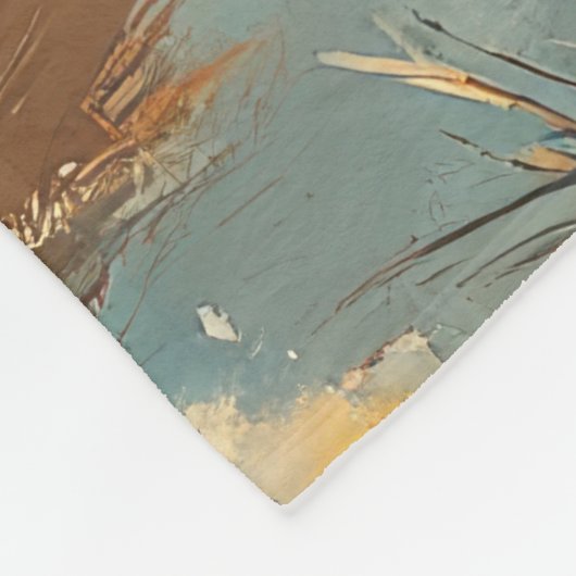 Shiba Inu Dog Christmas  Beach Fleece Deken (Hoek)