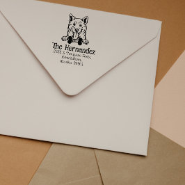 Shiba Inu Dog, Custom Return Address Rubberstempel