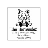 Shiba Inu Dog, Custom Return Address Rubberstempel (Afrduk)