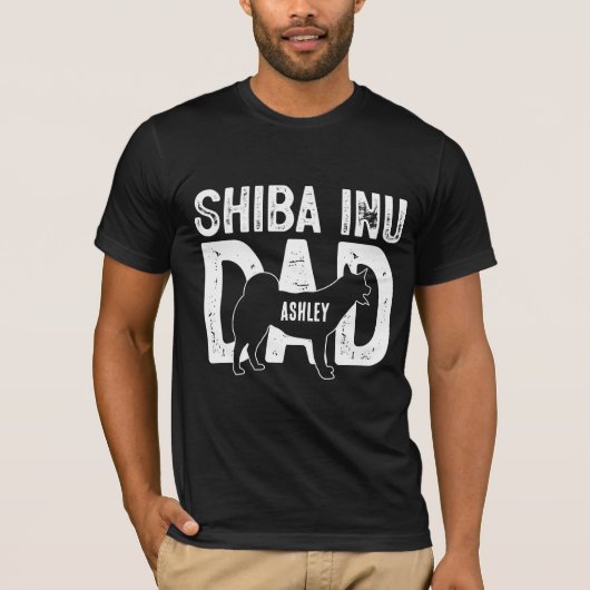 Shiba Inu Dog Dad T-shirt (Voorkant)