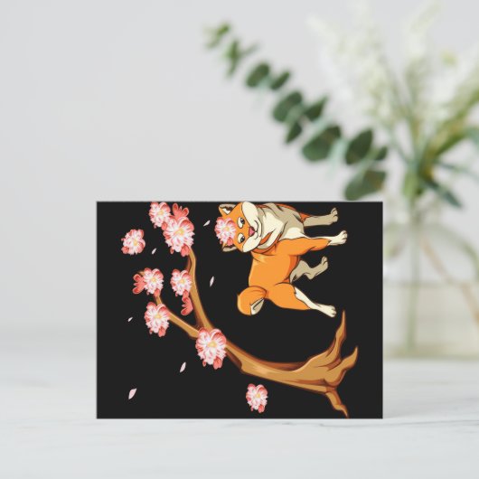 Shiba Inu Dog Funny | Betekenis van de opwarming v Aankondigingskaart (Staand voorkant)