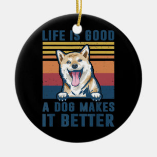 Shiba Inu Dog Gifts Funny Shiba Inu Dog Dad Keramisch Ornament
