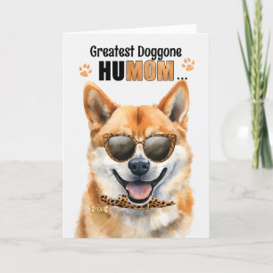Shiba Inu Dog Greatest HuMOM Moederdag Feestdagen Kaart