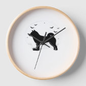 Shiba Inu Dog - Halloween Moon Silhouette Oversize (Voorkant)