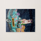 Shiba Inu Dog Halloween Truck Legpuzzel (Horizontaal)