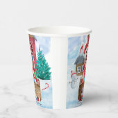 Shiba Inu Dog in sneeuwkersthondenhuis Papieren Bekers (Rechts)