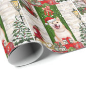 Shiba Inu Dog Kerstmis Cadeaupapier (Rol Hoek)