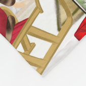 Shiba Inu Dog Kerstmis Fleece Deken (Hoek)