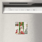 Shiba Inu Dog Kerstmis Magneet (Insitu (Vaatwasser))