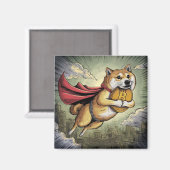 Shiba Inu Dog Magneet (Voorkant / Achterkant)