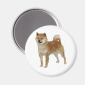 Shiba Inu Dog Magneet (Voorkant / Achterkant)