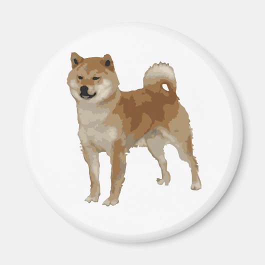 Shiba Inu Dog Magneet (Voorkant)