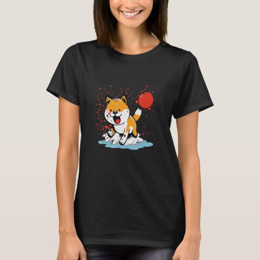 Shiba Inu Dog Mam & Pa 14 T-shirt (Voorkant)