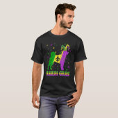 Shiba Inu Dog Mardi Gras Carnival Jester Beads T-shirt (Voorkant volledig)