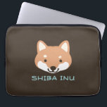 Shiba Inu Dog met aangepaste tekst Laptop Sleeve<br><div class="desc"></div>