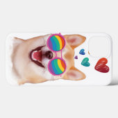 Shiba Inu Dog met Hearts Valentijnsdag Case-Mate iPhone Case (Achterkant (horizontaal))