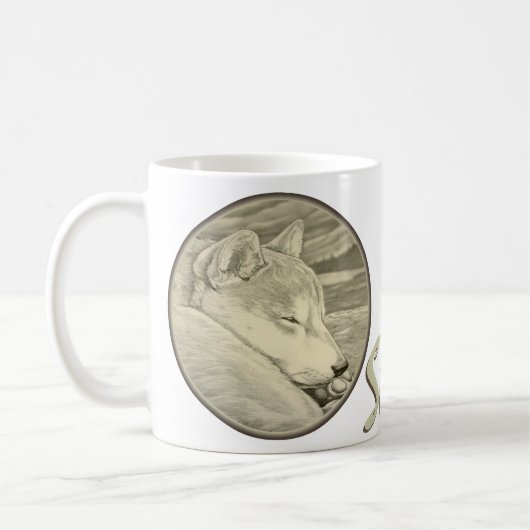 Shiba Inu Dog Mok Coffee Cup Shiba Inu Glass (Links)