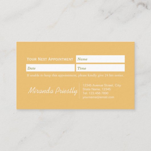 Shiba Inu Dog Pet Care Sitting Bathing & Grooming Afsprakenkaartje (Achterkant)