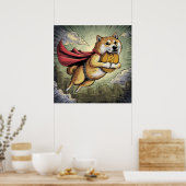 Shiba Inu Dog Poster (Keuken)