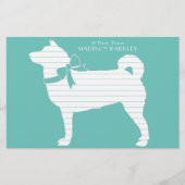 Shiba Inu Dog Puppy Briefpapier (Voorkant)