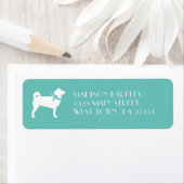 Shiba Inu Dog Puppy Etiket (Insitu)