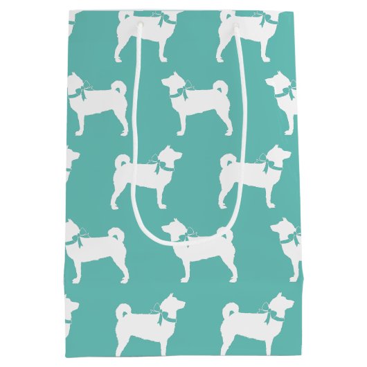 Shiba Inu Dog Puppy Medium Cadeauzakje (Achterkant)