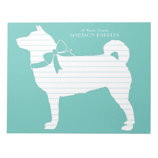 Shiba Inu Dog Puppy Notitieblok (Voorkant)