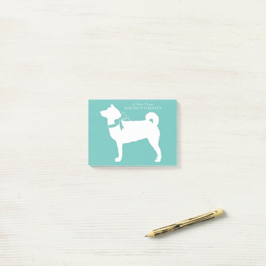 Shiba Inu Dog Puppy Post-it® Notes (Op bureau)