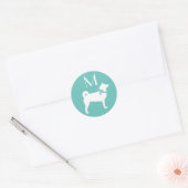 Shiba Inu Dog Puppy Ronde Sticker (Envelop)