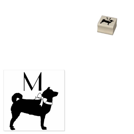 Shiba Inu Dog Puppy Rubberstempel (Gestempeld)