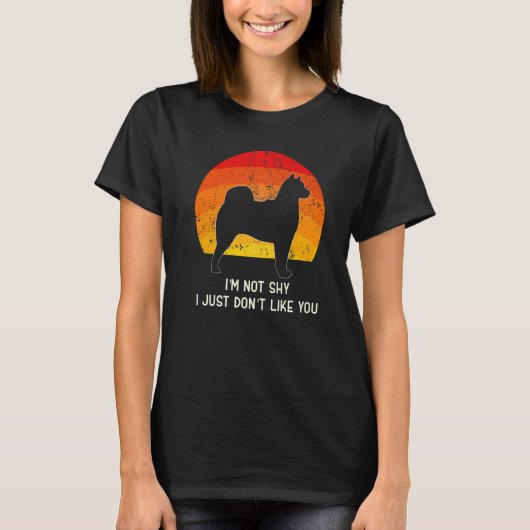 Shiba Inu Dog Retro 17 T-shirt (Voorkant)