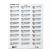 Shiba Inu Dog Return Address Labels (Full Sheet)