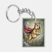 Shiba Inu Dog Sleutelhanger (Voorkant Links)
